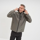 Blouson déperlant fourré à capuche gris homme - La Halle Blouson déperlant fourré à capuche gris homme à 39,99 € dans le catalogue La Halle