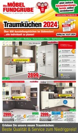 Aktueller Die Möbelfundgrube Prospekt mit Küchenmöbel, "Traumküchen 2024!", Seite 1