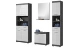 Badmöbel-Set SCHLOONSEE 4 teilig bestehend aus: Hochschrank Waschbeckenunterschrank Badspiegel Hochschrank breit Schloonsee im aktuellen Höffner Prospekt