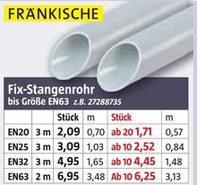 BAUHAUS Neuching - Fix-Stangenrohr Fix-Stangenrohr Angebot bei BAUHAUS Neuching im Prospekt Handzettel KW 31
