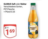 Aktuelle Saft Angebote bei GLOBUS in Krefeld Aktuelles Saft Angebot bei GLOBUS in Krefeld ab 1,69 €