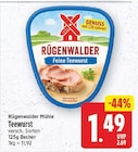 Teewurst von Rügenwalder Mühle für 1,49 € bei E center im Angebot Teewurst von Rügenwalder Mühle im aktuellen E center Prospekt
