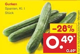 Gurken bei Netto Marken-Discount im Mittenwalde Prospekt für 0,49 €
