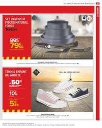 Prix et réduction Tefal dans le prospectus Carrefour en cours Offre Tefal dans le catalogue Carrefour du moment à la page 51