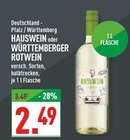 Hauswein oder Württemberger Rotwein Angebote bei Marktkauf Hemer für 2,49 €