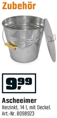 OBI Velbert - Ascheeimer Ascheeimer Angebot bei OBI Velbert im Prospekt "MACH’S DIR GEMÜTLICH."