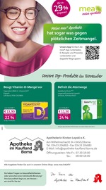 mea - meine apotheke Apotheken Prospekt der aktuellen Woche mit 4 Seiten, gültig von 01.10.2026 bis 31.10.2026, in Borna und Umgebung Aktueller mea - meine apotheke Apotheken Prospekt in Borna und Umgebung, "Unsere Oktober-Angebote" mit 4 Seiten, 01.10.2026 - 31.10.2026