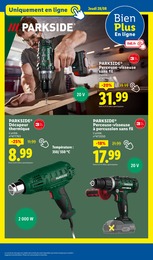 Prix et réduction Perceuse dans le prospectus Lidl en cours Offre Perceuse dans le catalogue Lidl du moment à la page 27
