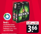 verschiedene Sorten im Angebot bei famila Nordost in Pinneberg verschiedene Sorten Angebote von Beck's bei famila Nordost Pinneberg für 3,66 €