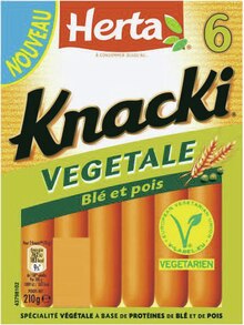 Géant Casino Levallois-Perret - Knacki végétale blé et pois Promo Knacki végétale blé et pois dans le catalogue Géant Casino "Les promos entrent en scène !" à Levallois-Perret