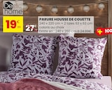 Parure housse de couette - Declic Home en promo chez Stokomani Colombes à 19,99 €