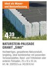 OBI Kölln-Reisiek - NATURSTEIN-PALISADE GRANIT „SINO“ NATURSTEIN-PALISADE GRANIT „SINO“ Angebot bei OBI Kölln-Reisiek im Prospekt ALLES MACHBAR