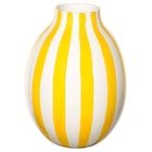 Vase gestreift weiß/gelb von BLODBJÖRK im aktuellen IKEA Prospekt
