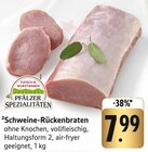 E center - Schweine-Rückenbraten Angebot im Prospekt Schweine-Rückenbraten bei E center im Prospekt "" für 7,99 €