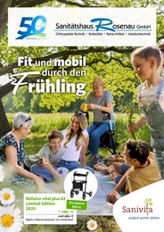 Aktueller Sanitätshaus Rosenau GmbH Sanitätshäuser Prospekt für Apfelstädt: Fit und mobil durch den Frühling mit 6} Seiten, 13.03.2025 - 31.05.2025