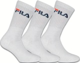 Lot de 3 paires de chaussettes sport homme - FILA en promo chez Intermarché Hyper Dijon à 6,90 €