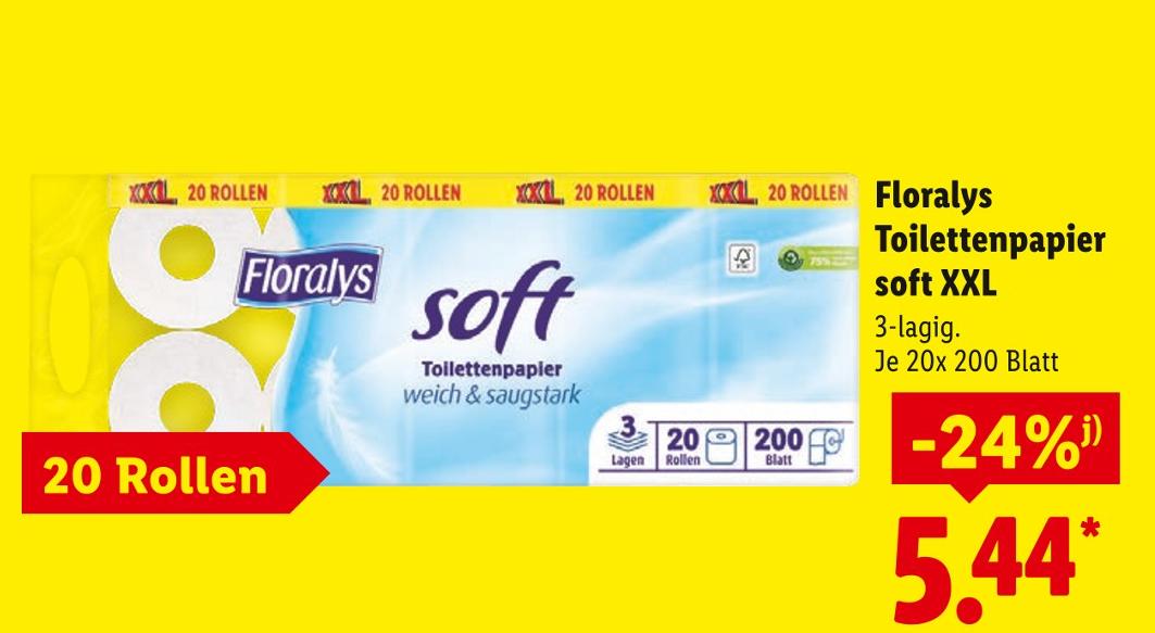 Toilettenpapier soft XXL