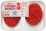 2 STEAKS HACHÉS PUR BŒUF AUCHAN - AUCHAN en promo chez Auchan Supermarché 2 STEAKS HACHÉS PUR BŒUF AUCHAN - AUCHAN dans le catalogue Auchan Supermarché