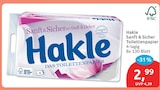 Sanft & Sicher Toilettenpapier von Hakle für 2,99 € bei budni im Angebot Sanft & Sicher Toilettenpapier von Hakle im aktuellen budni Prospekt
