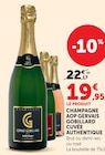 Champagne AOP Cuvée Authentique Brut - Gervais Gobillard - U Express à Houilles Champagne AOP Cuvée Authentique Brut - Gervais Gobillard en promo chez U Express Houilles à 19,95 €