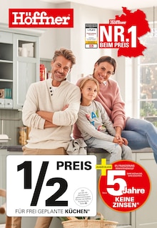 Höffner Prospekt 150 JAHRE KÜCHEN POWER mit 24 Seiten