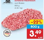 Schweine-Hackfleisch im Angebot bei Netto Marken-Discount in Mühlhausen Schweine-Hackfleisch Angebote bei Netto Marken-Discount Mühlhausen für 3,49 €
