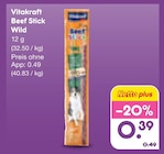 Beef Stick Wild im Angebot bei Netto Marken-Discount in Delmenhorst Beef Stick Wild Angebote von Vitakraft bei Netto Marken-Discount Delmenhorst für 0,39 €
