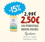 Eau Probiotique Menthe Poivrée - Symbiose dans le catalogue Naturalia