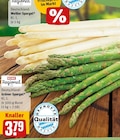 Weißer Spargel oder Grüner Spargel im Angebot bei REWE in München Weißer Spargel oder Grüner Spargel Angebote von Rewe Regional bei REWE München für 3,79 €