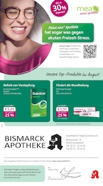 Aktueller mea - meine apotheke Apotheken Prospekt in Düsseldorf und Umgebung, "Unsere August-Angebote" mit 4 Seiten, 01.08.2025 - 31.08.2025