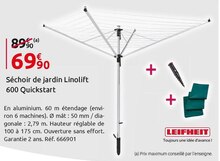Panier Pinces À Linge - Leifheit - Mr Bricolage Panier Pinces À Linge - Leifheit à 69,90 € dans le catalogue Mr Bricolage "Projets d'été ? Remettez-en une couche."