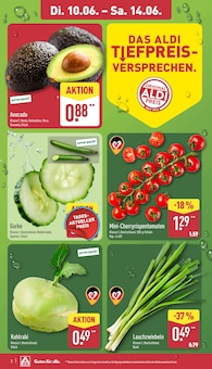 ALDI Nord Prospekt der Woche "Aktuelle Angebote" Seite 2, 10.06.2025 bis 14.06.2025 für Gräfenhainichen Aktueller ALDI Nord Prospekt "Aktuelle Angebote" Seite 2 von 44 Seiten für Gräfenhainichen