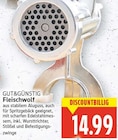 Fleischwolf von Gut&Günstig für 14,99 € bei E center im Angebot Fleischwolf von Gut&Günstig im aktuellen E center Prospekt