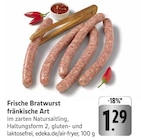 Frische Bratwurst fränkische Art Angebote bei EDEKA Mannheim für 1,29 €