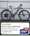 Stack 2.3 Sport-E-SUV-Bike von prophete im aktuellen ALDI SÜD Prospekt