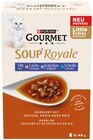 Gourmet Soup Royale Lachs, Kabeljau, Scholle im Angebot bei REWE in Bensheim Gourmet Soup Royale Lachs, Kabeljau, Scholle Angebote von Purina bei REWE Bensheim für 2,79 €