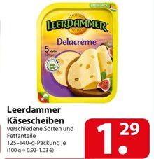 Leerdammer Käsescheiben bei famila Nordost in Stade Leerdammer Käsescheiben im Angebot bei famila Nordost Stade für 1,29 €