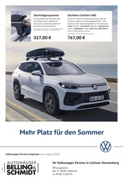 Aktueller Volkswagen Werkstatt & Auto Prospekt in Dannenberg und Umgebung, "Mehr Platz für den Sommer" mit 1 Seite, 01.06.2025 - 31.08.2025