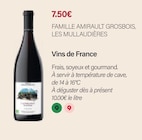 Vins de France - FAMILLE AMIRAULT GROSBOIS - Monoprix Asnières Marché à Asnières-sur-Seine Vins de France - FAMILLE AMIRAULT GROSBOIS en promo chez Monoprix Asnières Marché Asnières-sur-Seine à 7,50 €