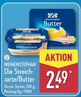 Die Streichzarte oder Butter Angebote von WEIHENSTEPHAN bei ALDI Nord Wolfenbüttel für 2,49 €