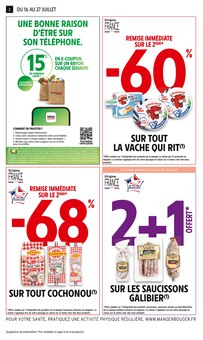 Catalogue Intermarché de la semaine "2+1 OFFERT SUR UNE SÉLECTION DE PRODUITS" avec 2 pages, valide du 16/07/2025 au 27/07/2025 pour Mallemort et alentours Prospectus Intermarché de la semaine "2+1 OFFERT SUR UNE SÉLECTION DE PRODUITS" avec 2 pages, valide du 16/07/2025 au 27/07/2025 pour Mallemort et alentours