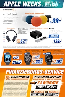 Fernseher im expert Prospekt "APPLE WEEKS" mit 3 Seiten (Bietigheim-Bissingen)