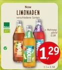 Erdkorn Biomarkt - LIMONADEN Angebot im Prospekt LIMONADEN bei Erdkorn Biomarkt im Prospekt "" für 1,29 €