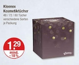 Kosmetiktücher von Kleenex für 1,29 € bei V-Markt im Angebot Kosmetiktücher von Kleenex im aktuellen V-Markt Prospekt