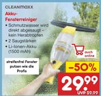 Akku-Fensterreiniger im Angebot bei Netto Marken-Discount in Lippstadt Akku-Fensterreiniger Angebote von CLEANmaxx bei Netto Marken-Discount Lippstadt für 29,99 €
