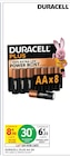 Plus AA x8 - Duracell en promo chez Intermarché Super Bordeaux à 6,23 €