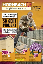 Aktueller Hornbach Prospekt mit Gartenpflanzen, "Sport? Du schleppst lieber Pflanzringe.", Seite 1