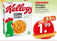 Kellogg‘s Cerealien bei famila Nordost in Stade Kellogg‘s Cerealien im Angebot bei famila Nordost Stade für 1,99 €