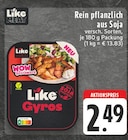 Gyros im Angebot bei E center in Wuppertal Gyros Angebote von Like Meat bei E center Wuppertal für 2,49 €