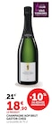 Champagne AOP Brut - GASTON CHEQ en promo chez Hyper U Pontarlier à 18,90 €
